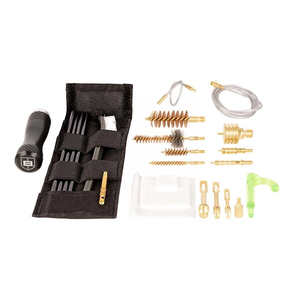 Breakthrough Clean Technologies Badge Series Rod & Pull-Through Cleaning Kit, 5.56 / 9mm / 12 Gauge - BT-MPK-3G