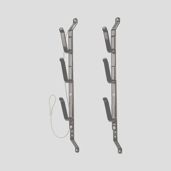 Allen Co Steel 3-Gun Locking Truck Window Rack, Black - 18520