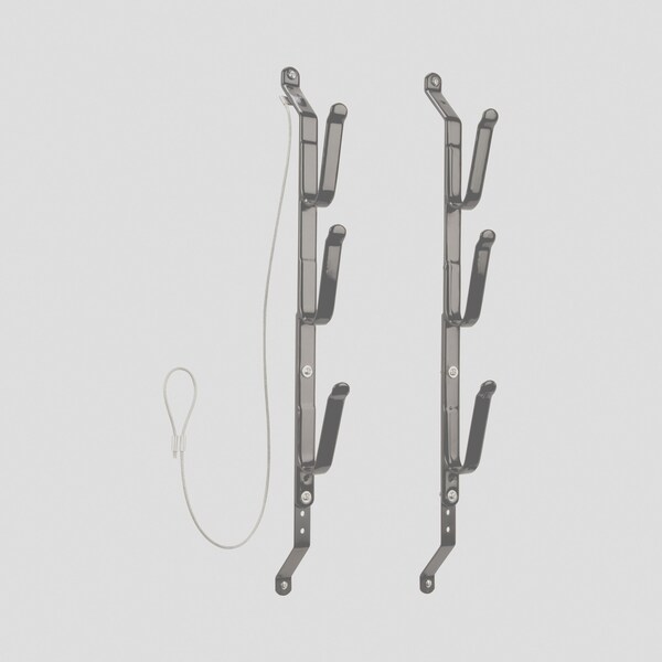 Allen Co Steel 3-Gun Locking Truck Window Rack, Black - 18520