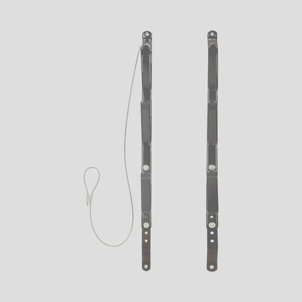 Allen Co Steel 3-Gun Locking Truck Window Rack, Black - 18520
