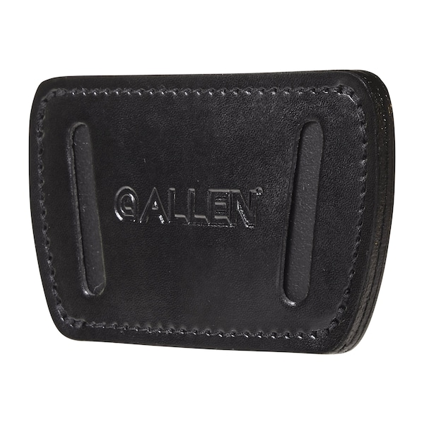 Allen Co Glenwood Leather Belt Slide Gun Holster, Ambidextrous, Med/Large Frame Semi-Auto Handguns, Black - 44831