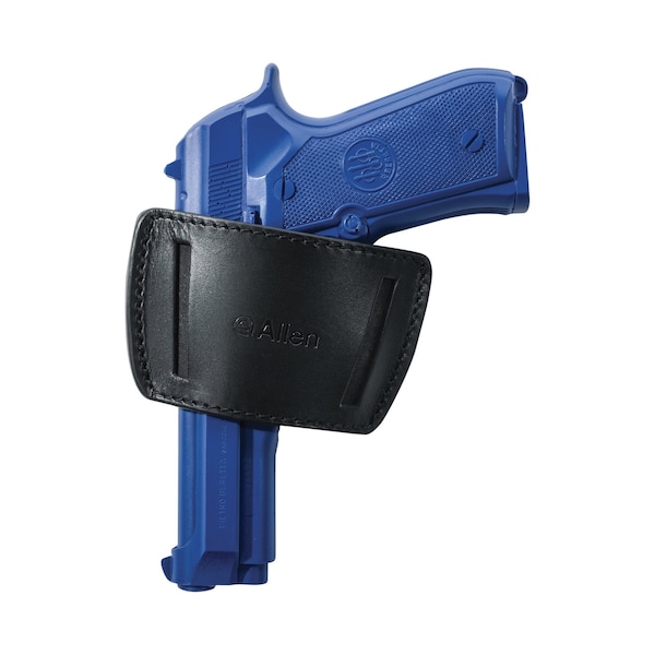 Allen Co Glenwood Leather Belt Slide Gun Holster, Ambidextrous, Med/Large Frame Semi-Auto Handguns, Black - 44831