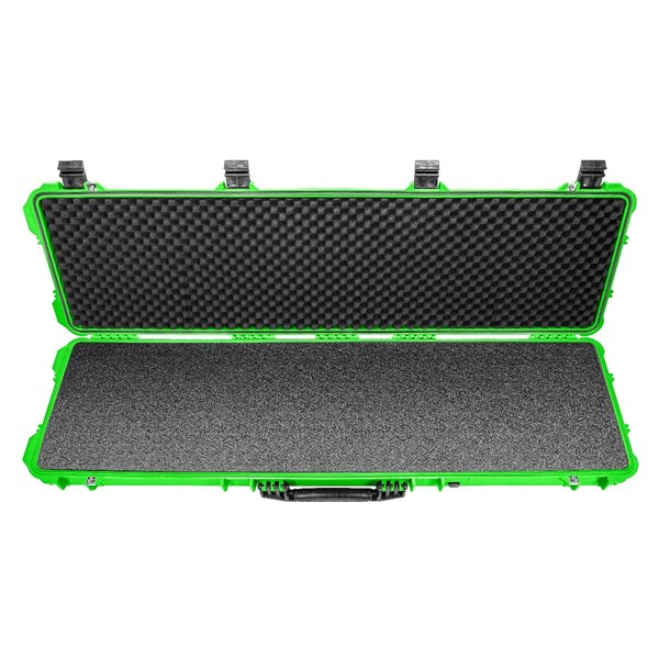Eylar 53in Hard Rifle Case Equipped With Ragar Reconfigurable & Reusable XP Crosslinked Foam Insert - SA00015-NGRN-RG-XP