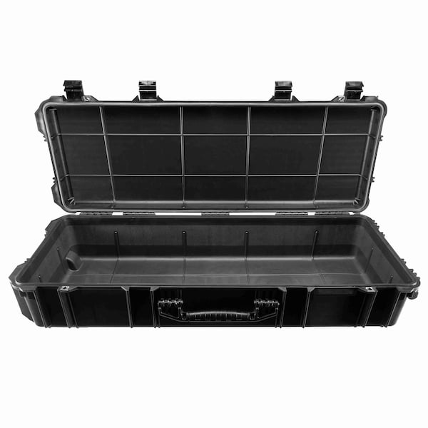 Eylar XL Deep 44in Roller Hard Rifle Case Waterproof w/ Foam Black - SA00068