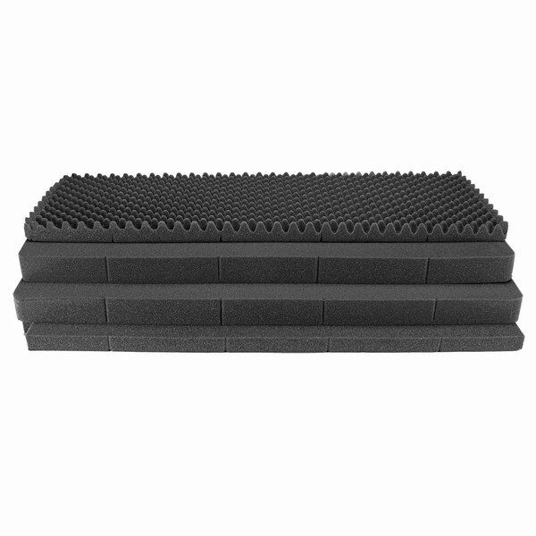 Eylar XL Deep 44in Roller Hard Rifle Case Waterproof w/ Foam Black - SA00068