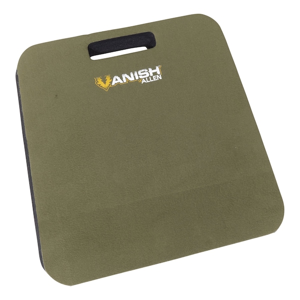 Vanish Foam Cushion, 14 in. L x 13 in. W x 2 in. Thick, Olive Green - 5839