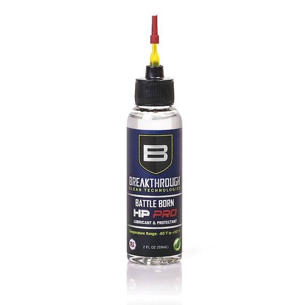 Breakthrough Clean Technologies Battle Born HP Pro Lubricant & Protectant, 2oz Bottle w/ Needle Tip Applicator, Clear - HPPRO-2OZ-NTA