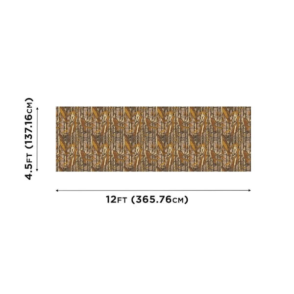 Vanish Camo Burlap, Glare-Free Hunting Blind Material, 12' x 54 in., Natural & Grain Belt - 25335