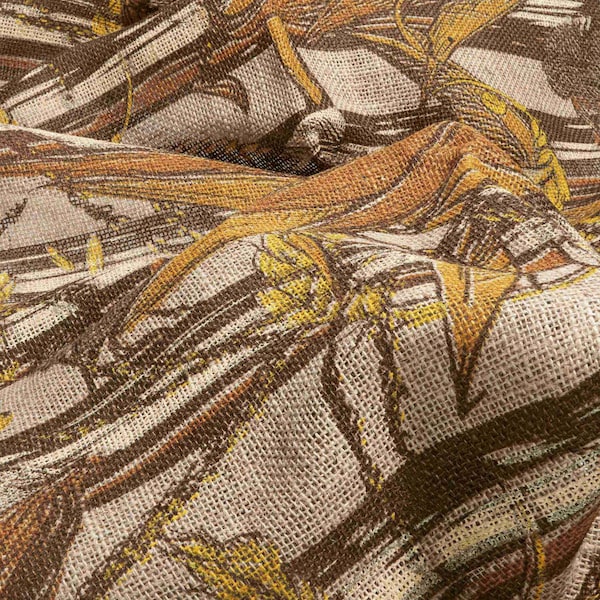 Vanish Camo Burlap, Glare-Free Hunting Blind Material, 12' x 54 in., Natural & Grain Belt - 25335