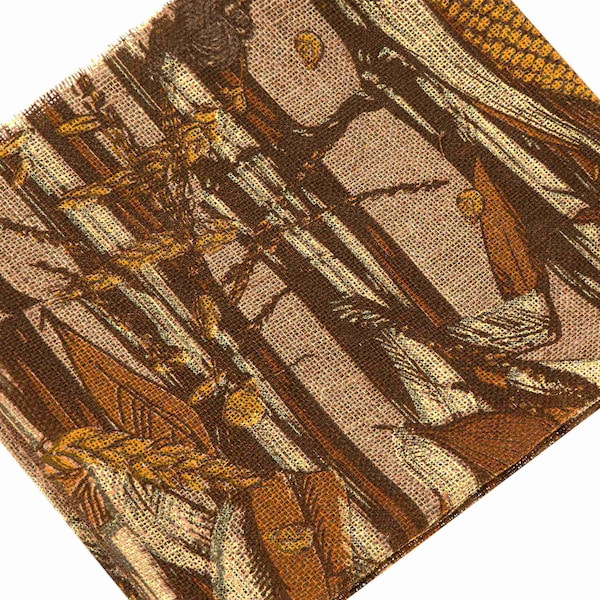 Vanish Camo Burlap, Glare-Free Hunting Blind Material, 12' x 54 in., Natural & Grain Belt - 25335