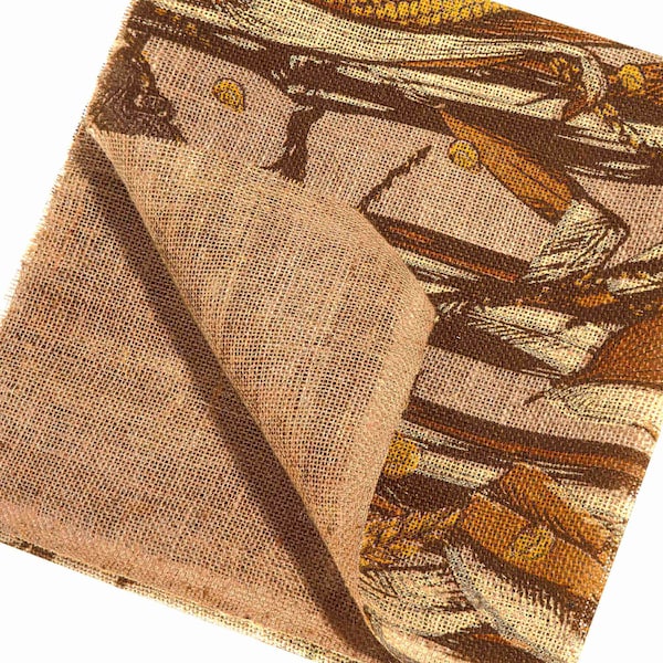 Vanish Camo Burlap, Glare-Free Hunting Blind Material, 12' x 54 in., Natural & Grain Belt - 25335