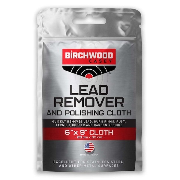 Birchwood Casey Lead Remover/Polishing Cloth, 6x9 - BC-31002