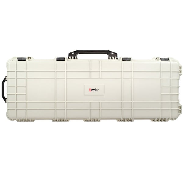 Eylar 44in Roller Hard Rifle Case Waterproof w/ Foam White - SA00008-WHI
