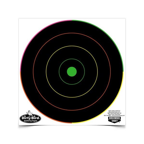 Birchwood Casey Dirty Bird Multi-Color Bulls-Eye, 8 - BC-35820