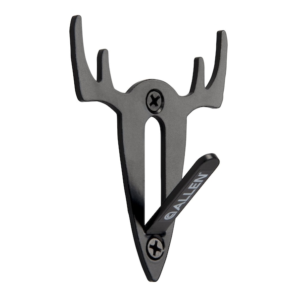 Allen Co Steel Trophy Wall Hook, 1/8 in. Thick, 2-Hooks Per Pack, Black - 5625