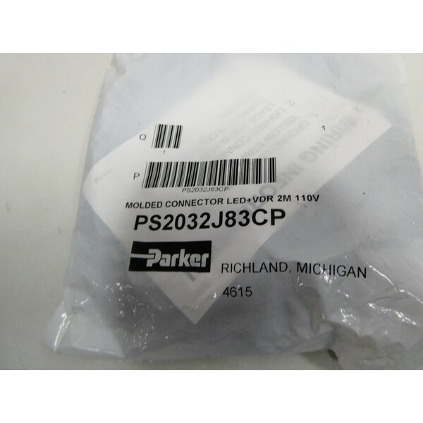 Parker MOLDED LED+VDR 110V 2M CONNECTOR - PS2032J83CP