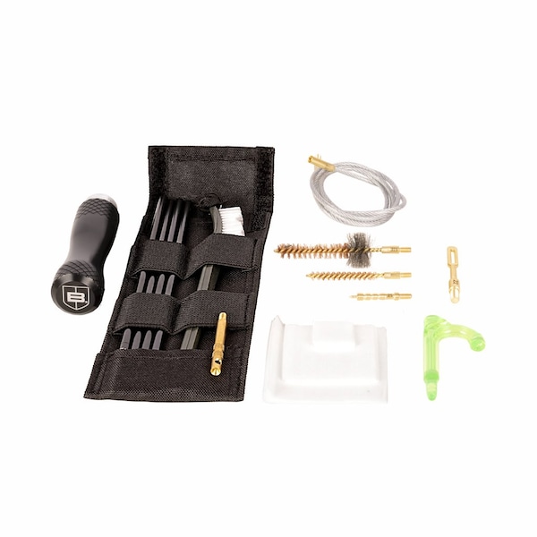 Breakthrough Clean Technologies Badge Series Rod & Pull-Through Cleaning Kit w/ Molle Pouch, 6.5mm - BT-MPK-264