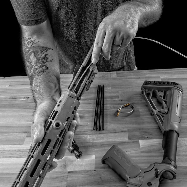 Breakthrough Clean Technologies Badge Series Rod & Pull-Through Cleaning Kit w/ Molle Pouch, 6.5mm - BT-MPK-264