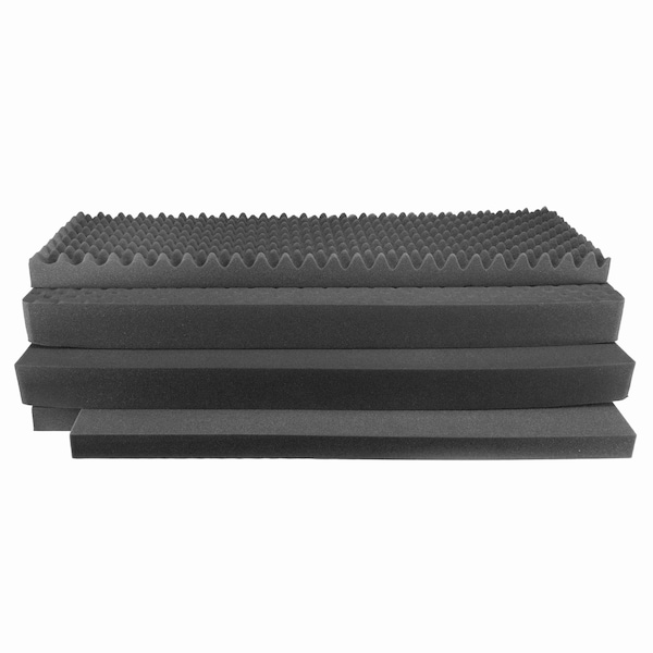 Eylar XXL 50in Deep Heavy Transport Stacker Roller Rifle Hard Case Waterproof w/ Foam Black - SA00067