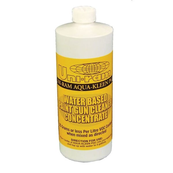 Uni-Ram AQUA-KLEEN PAINT GUN CLEANER CONCENTRATE, 946 ML Quart - 102-8200