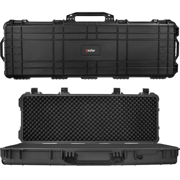 Eylar 48in Roller Hard Rifle Case Waterproof w/ Foam Black - SA00014