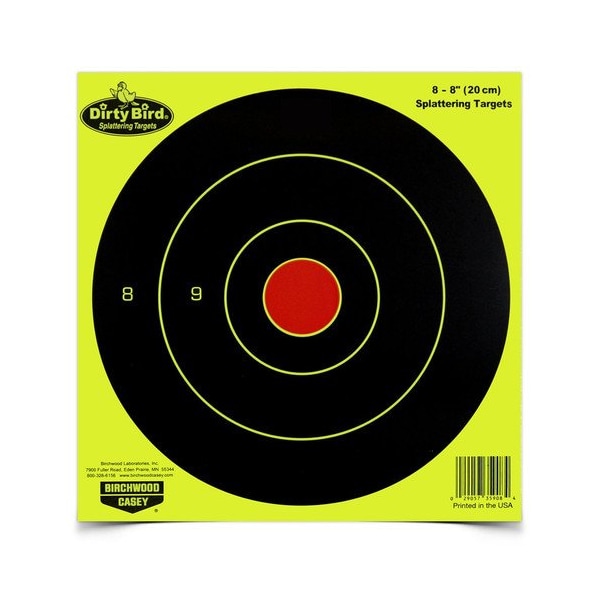 Birchwood Casey Dirty Yellow Bulls-Eye, 8 - BC-35950