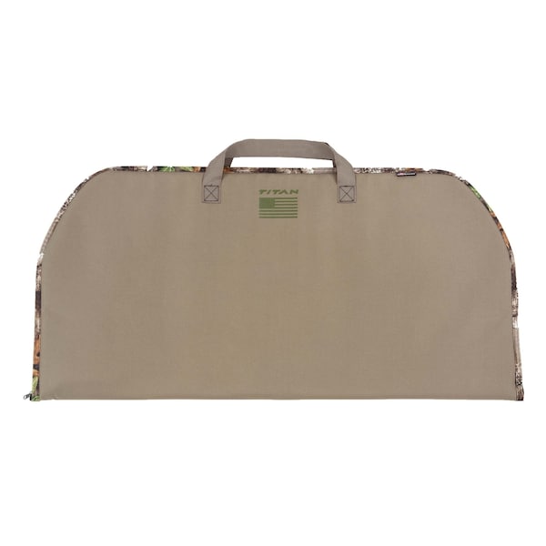 Titan Thimbleweed Bow Case, Fits Compound Bows up to 37 in. L, Taupe/Realtree Edge - 6102