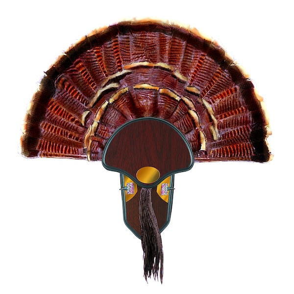 Allen Co Hunting Turkey Tail Fan Mounting Kit, Wood - 566