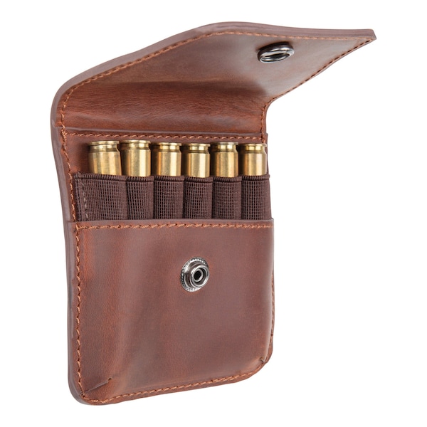 Allen Co Del Norte Leather Belt Loop Cartridge Holder, Brown - 8513