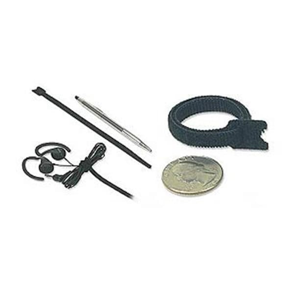 Velcro Brand Mini Cloth Tie Brand Wrap 1/4in x 8in Black 25pk - 113 0305