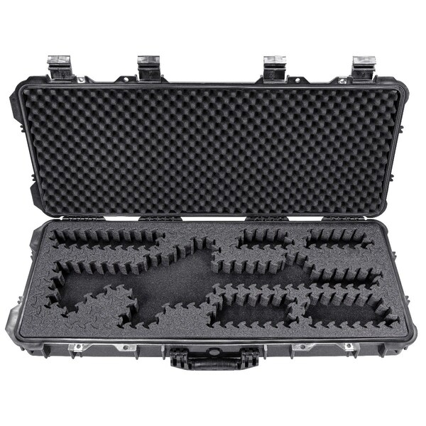 Eylar 38in Hard Rifle Case Equipped With Ragar Reconfigurable & Reusable XP Crosslinked Foam Insert - SA00013-BLK-RG-XP