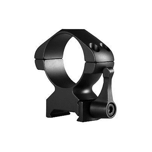 Hawke Optics Hawke Sport Optics  30mm Precision Steel Rings Weaver High with Lever, Black - 2 Piece - 23017