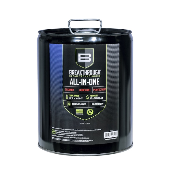 Breakthrough Clean Technologies Battle Born Bio-Synthetic All-In-One CLP Cleaner, Lubricant, & Protectant, 5-Gallon Can - BB-AIO-5GL
