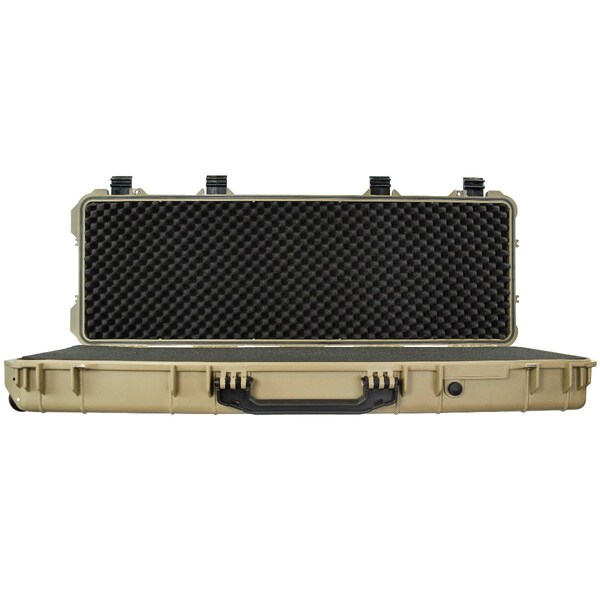 Eylar 53in Roller Hard Rifle Case Waterproof w/ Foam Tan - SA00015-TAN