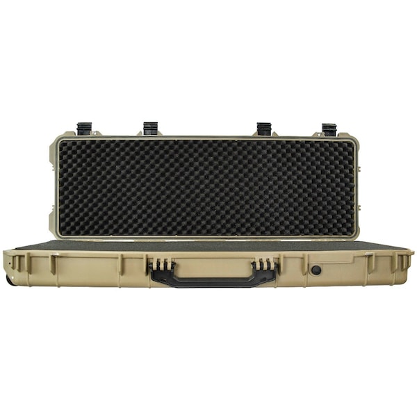Eylar 38in Roller Hard Rifle Case Waterproof w/ Foam Tan - SA00013-TAN