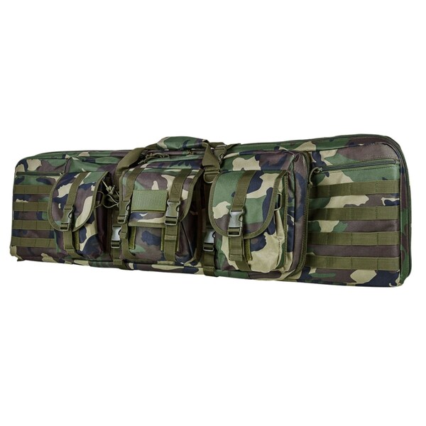 Vism 42 Inch Double Carbine Case-Woodland Camo - CVDC2946WC-42