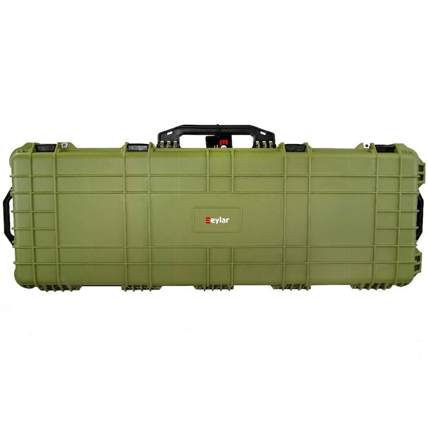Eylar 38in Roller Hard Rifle Case Waterproof w/ Foam Green - SA00013-GRN
