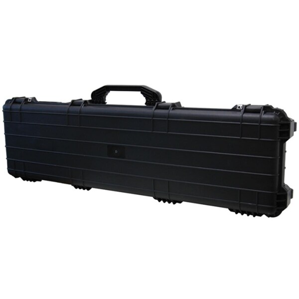 Tz Case Cape Buffalo Wheeled Water Resistant Rifle Case, Black - CB-053 B