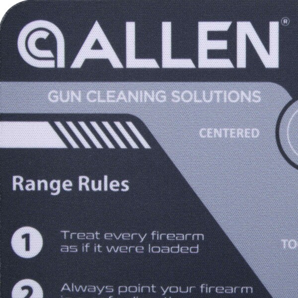 Allen Co Krome Handgun Shooting Range & Cleaning Mat, 16.5 in. L x 11 in. W, Black/Gray - 70547