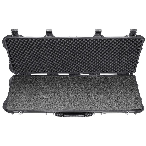 Eylar 48in Hard Rifle Case Equipped With Ragar Reconfigurable & Reusable XP Crosslinked Foam Insert - SA00014-BLK-RG-XP