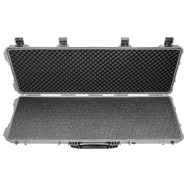 Eylar 48in Hard Rifle Case Equipped With Ragar Reconfigurable & Reusable XP Crosslinked Foam Insert - SA00014-GRA-RG-XP