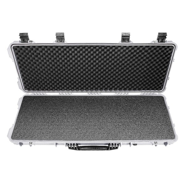 Eylar 44in Hard Rifle Case Equipped With Ragar Reconfigurable & Reusable XP Crosslinked Foam Insert - SA00008-WHI-RG-XP