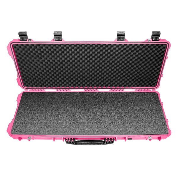 Eylar 44in Hard Rifle Case Equipped With Ragar Reconfigurable & Reusable XP Crosslinked Foam Insert - SA00008-PNK-RG-XP