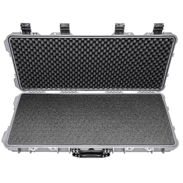 Eylar 38in Hard Rifle Case Equipped With Ragar Reconfigurable & Reusable XP Crosslinked Foam Insert - SA00013-GRA-RG-XP
