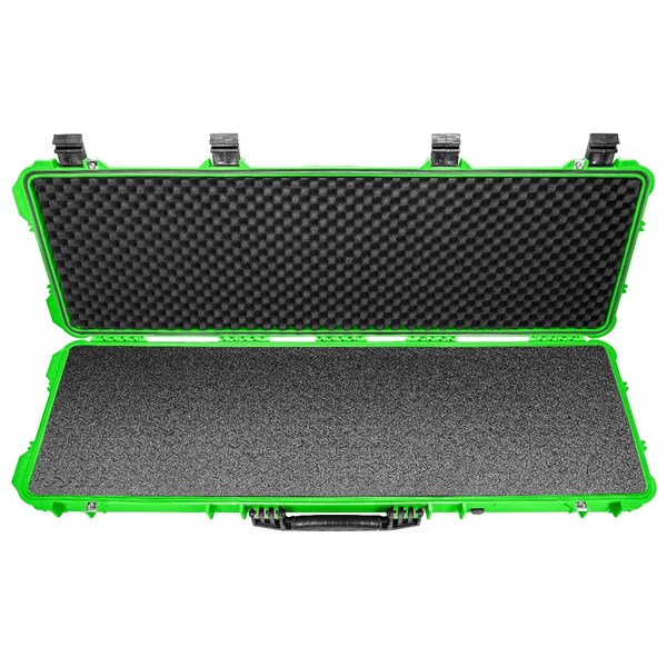 Eylar 48in Hard Rifle Case Equipped With Ragar Reconfigurable & Reusable XP Crosslinked Foam Insert - SA00014-NGRN-RG-XP