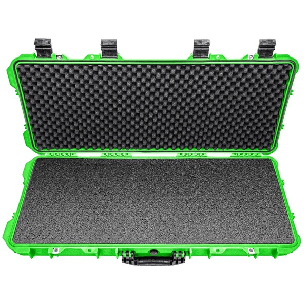 Eylar 38in Hard Rifle Case Equipped With Ragar Reconfigurable & Reusable XP Crosslinked Foam Insert - SA00013-NGRN-RG-XP