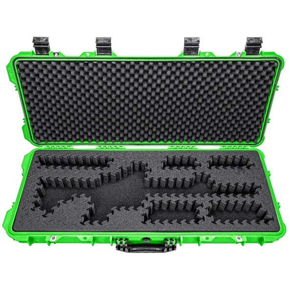 Eylar 38in Hard Rifle Case Equipped With Ragar Reconfigurable & Reusable XP Crosslinked Foam Insert - SA00013-NGRN-RG-XP