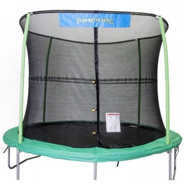 Jumpking Jumpking NET15-JP6-7JK 15 ft. Enclosure Netting with 6 Poles & 7 in. Springs with Jump King Logo - NET15-JP6/7JK