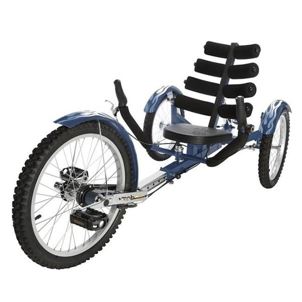 Asa Products ASA Products Tri-301BL 20 in. Mobo Shift Three Wheel Cruiser - Blue - TRI-301BL