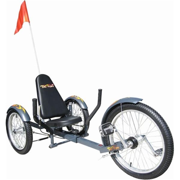 Triton Mobo  Pro  Ultimate Three-Wheeled Cruiser - Silver - TRI-501S